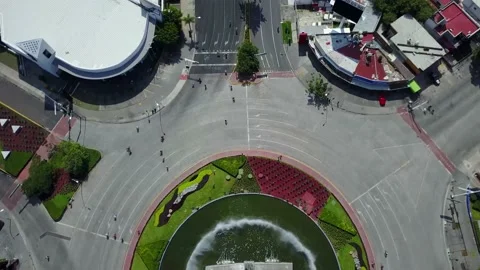 Aerial View Walk Down Avenida Vallarta Video stock 150705937