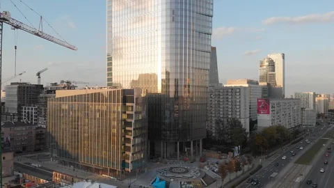 Aerial view at Warsaw Stock Footage 116233989