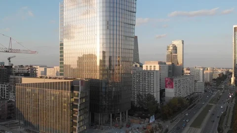 Aerial view at Warsaw Stock Footage 116234332