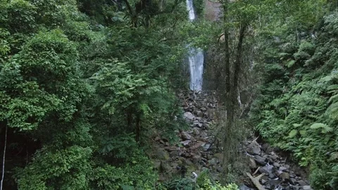 Aerial view of waterfall 10 Stock Footage 291690090