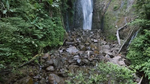 Aerial view of waterfall 11 Stock Footage 291690420