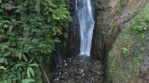 Aerial view of waterfall 2 Stock Footage 291646973