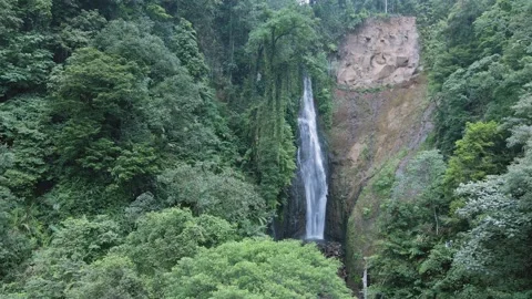Aerial view of waterfall 5 Stock Footage 291683075