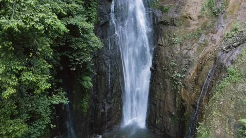 Aerial view of waterfall 6 Stock Footage 291683177