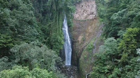 Aerial view of waterfall 7 Stock Footage 291685473
