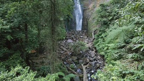 Aerial view of waterfall 9 Video stock 291688349