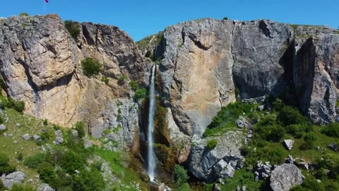 Aerial View of a Waterfall 動画素材 247958062
