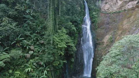 Aerial view of waterfall Stock Footage 291646595