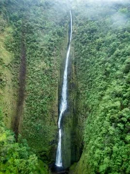 Aerial view of a waterfall Stock-Fotos