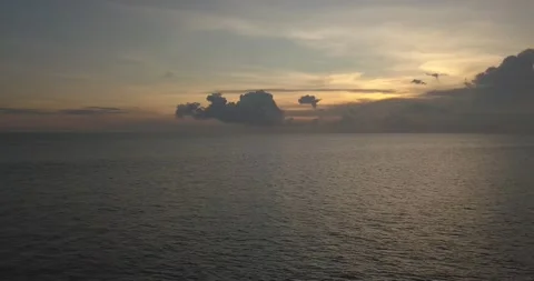 Aerial view of wave at sunset time Stock Footage 130329152