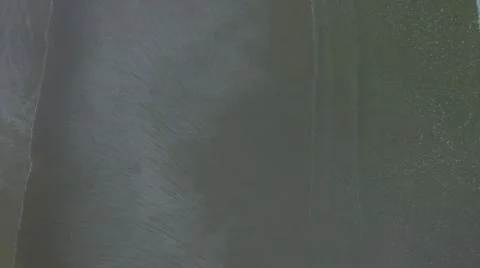 Aerial View of Waves in a Beach Stock Footage 60222540