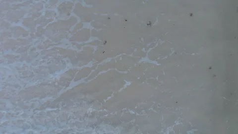 Aerial view of waves with DJI MAVIC AIR 4k Stock Footage 89570335