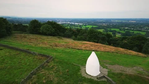 Aerial view of White Nancy Stock Footage 283917563
