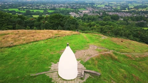 Aerial view of White Nancy Stock Footage 283917649