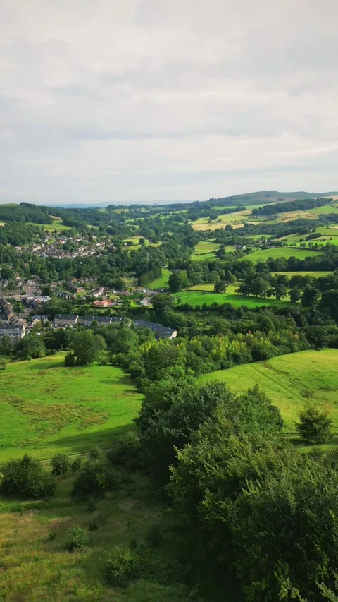 Aerial view from White Nancy Stock Footage 283918428