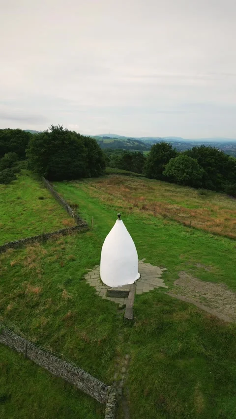Aerial view of White Nancy Stock Footage 283918745