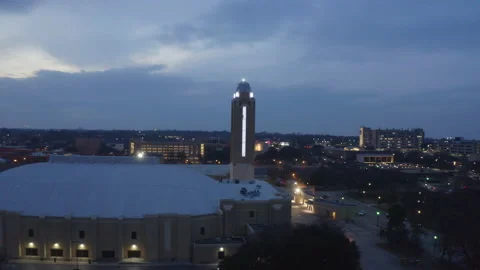 Aerial view of the Will Rogers Memorial Center and the Fort Worth, Texas Vidéo 239040020
