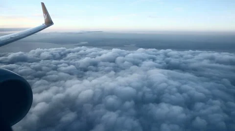 Aerial View Wing and Clouds Stock Footage 61938245