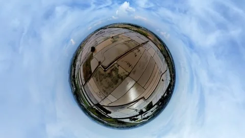 Aerial view wrapped in sky and clouds 库存影片 345394200