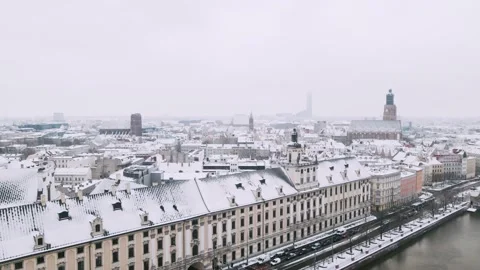 Aerial view wroclaw Stock Footage 226943616