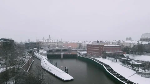 Aerial view wroclaw  Stock Footage 226943686