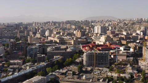 Aerial view of Yerevan Stock Footage 287725194