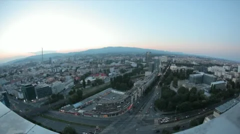 Aerial view Zagreb Stock Footage 10720347