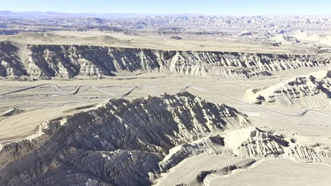 Aerial View of Zanda Earth Forest in Tibet⁠ Video stock 340506773