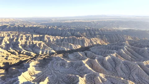 Aerial View of Zanda Earth Forest in Tibet⁠ Stock Footage 340516335