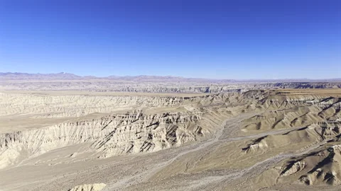 Aerial View of Zanda Earth Forest in Tibet⁠ Vídeo Stock 340516646