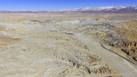 Aerial View of Zanda Earth Forest in Tibet⁠ Vídeo Stock 340549722