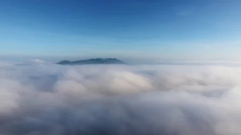 Aerial views above the clouds Video stock 80331774