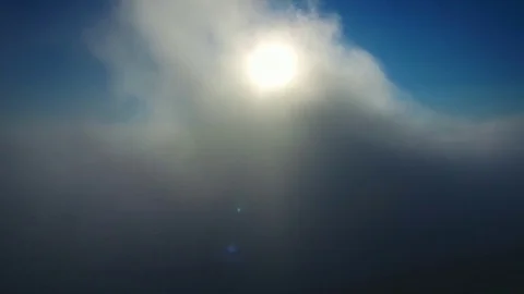 Aerial views above the clouds Stock Footage 80368778