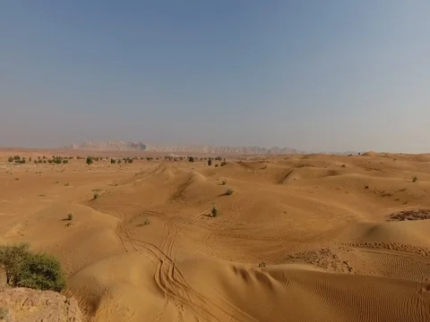 Aerial Views of Arabian Desert Stock Footage 80323072