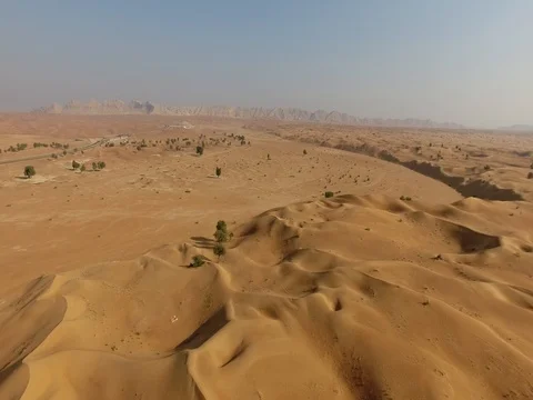 Aerial Views of Arabian Desert Stock Footage 80323218