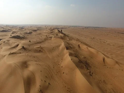 Aerial Views of Arabian Desert Stock Footage 80323311