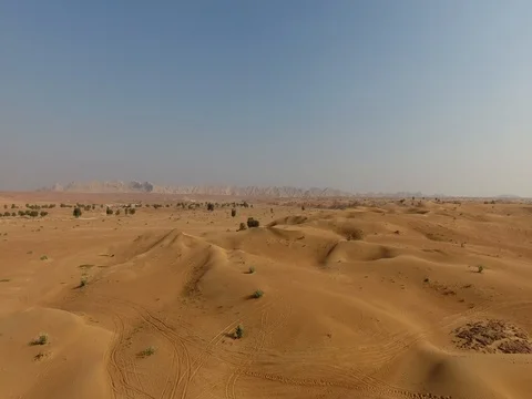 Aerial Views of Arabian Desert Video stock 80323324
