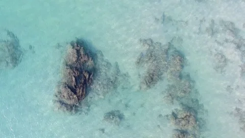 Aerial views from the beach and reef of Cabo Pulmo, Mexico. 库存影片 79624911