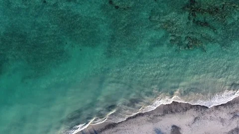 Aerial views from the beach and reef of Cabo Pulmo, Mexico. Stock Footage 79640155