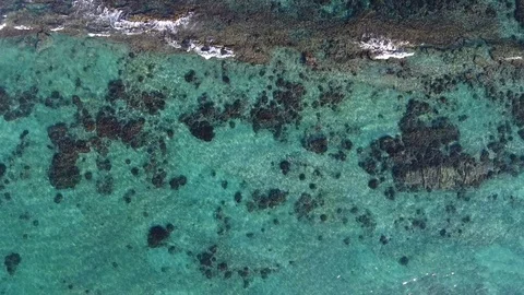 Aerial views from the beach and reef of Cabo Pulmo, Mexico. 库存影片 79640328