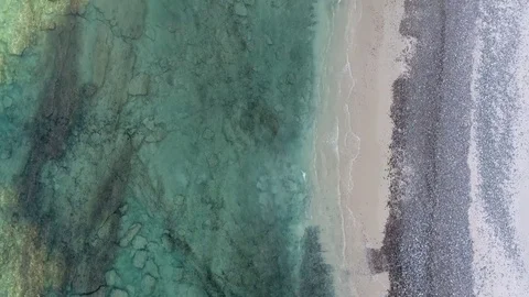 Aerial views from the beach and reef of Cabo Pulmo, Mexico. Stock Footage 79778247