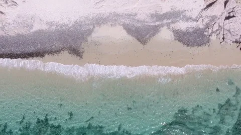 Aerial views from the beach and reef of Cabo Pulmo, Mexico. Stock Footage 79818103