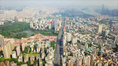 Aerial Views of City High-rises Stock Footage 324768331