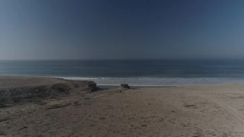 Aerial Views of the Coastal Desert of Baja California Sur Stock Footage 302900341