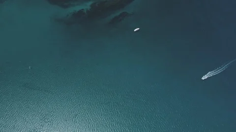 Aerial views from Espiritu Santo island, Baja California Sur, Mexico. Видео 113143473
