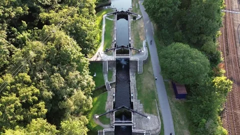 Aerial views. Forge Locks 01 12.7.2026 Stock Footage 339456158