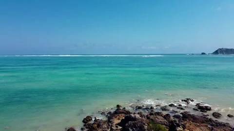 Aerial views of Kuta Mandalika Beach Vidéo 289313853