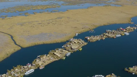 Aerial views of Lake Titicaca. Stock Footage 115995181
