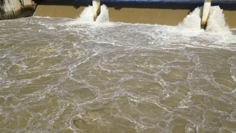 Aerial Views River Flow Stock-Footage 259533939