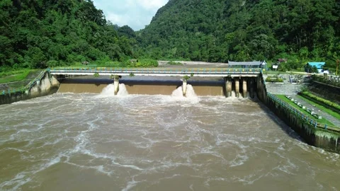 Aerial Views River Flow Stock Footage 259541116